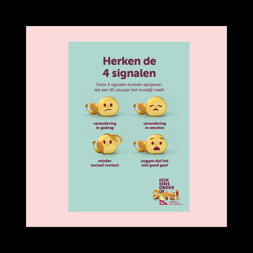 Flyer signaalherkenning 'Kijk eens onder de schil' (5 stuks)